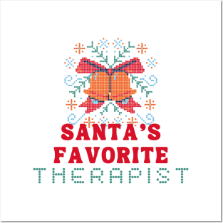 Therapist Christmas Gift Posters and Art